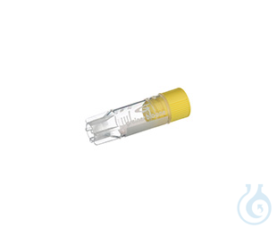 CRYO.S, 1 ML, PP, CONICAL BOTTOM,, INTERNAL THREAD, YELLOW SCREW CAP,, WRITING - Luminix Health