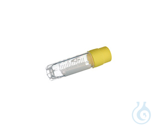 CRYO.S, 2 ML, PP, ROUND BOTTOM,, EXTERNAL THREAD, YELLOW SCREW CAP,, WRITING - Luminix Health