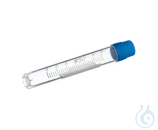 CRYO.S, 4 ML, PP, ROUND BOTTOM,, EXTERNAL THREAD, BLUE SCREW CAP,, WRITING AREA, - Luminix Health