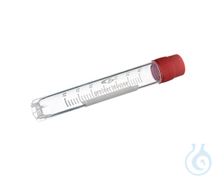 CRYO.S, 4 ML, PP, ROUND BOTTOM,, EXTERNAL THREAD, RED SCREW CAP,, WRITING AREA, - Luminix Health