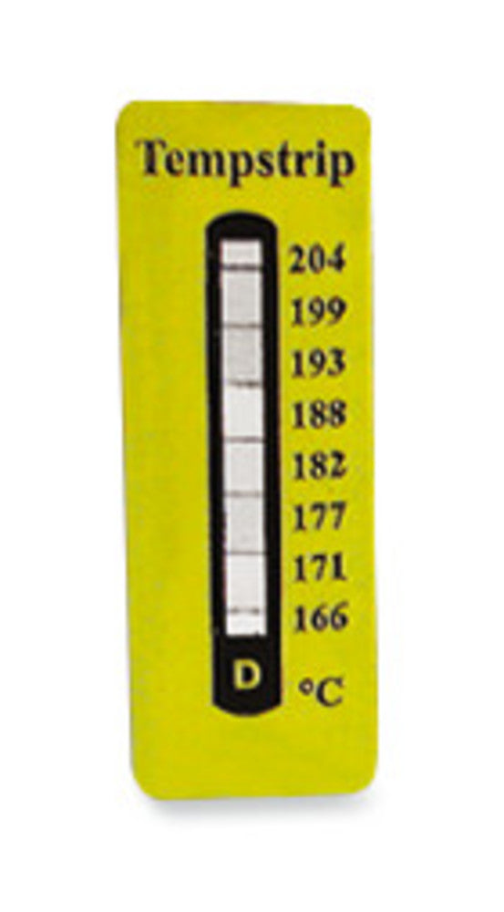 Temperature measuring strips -, irreversible, measuring range 166-204 °C - Luminix Health