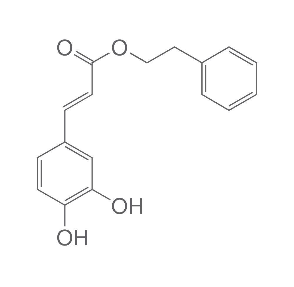 Caffeic acid phenethyl ester, min. 99 %, for biochemistry, 25 mg, glass - Luminix Health