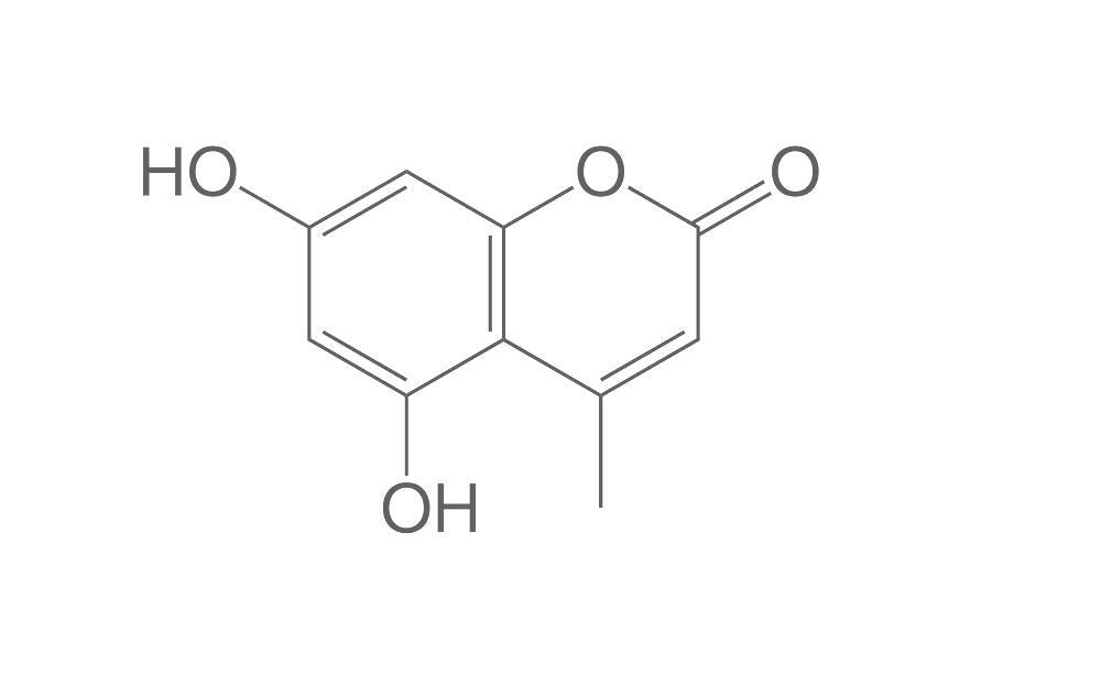 5,7-Dihydroxy-4-methylcoumarin, Monohydrate, min. 95 %, 100 mg, glass - Luminix Health
