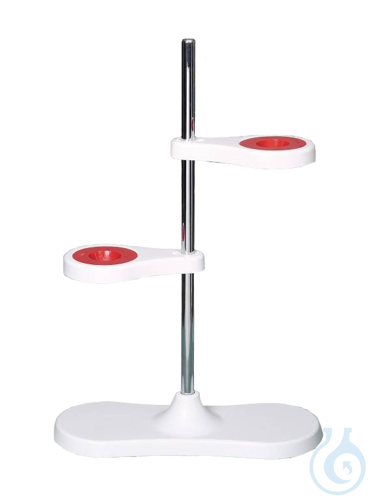Filtering stand for 2 funnels made of PP - Luminix Health