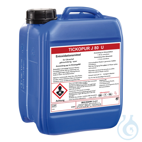 TICKOPUR J 80 U deoxidizer – ready to use, 5 liter - Luminix Health