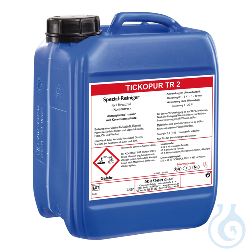 TICKOPUR TR 2 Special cleaner with corrosion protection – concentrate, 5 liter - Luminix Health