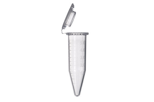 Reaction vessel, 5 ml, PP, natural, attached lid