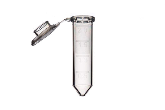 Reaction vessel, 2 ml, PP, natural, attached lid