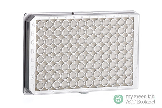 Microplate, 96 well, PS, F-bottom (chimney form), white