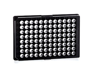 MICROPLATE, 96 WELL, PS, F-BOTTOM, µCLEAR®, BLACK
