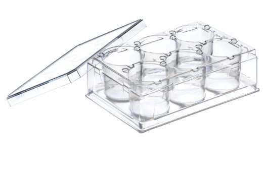 THINCERT plate, 6 well, PS, cover plate, sterile, E