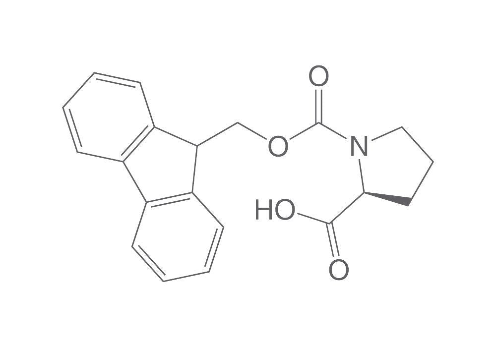 Fmoc-L-proline monohydrate, PEPTIPURE®, min. 99 %, for biochemistry, 10 g, glass - Luminix Health