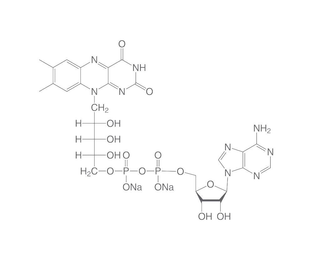 Flavine-adenine-dinucleotide disodium sa, min. 95 %, CELLPURE®, 10 mg, glass - Luminix Health
