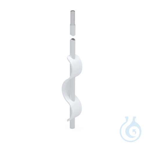 BOLA Slip-On Baffle, L 125 x B 23 mm PTFE, for shaft dia. 8 mm and ground joint