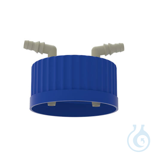 BOLA Flexible Distributors, GLS 80 Screw cap GLS 80 PP blue. Hose connectors mad