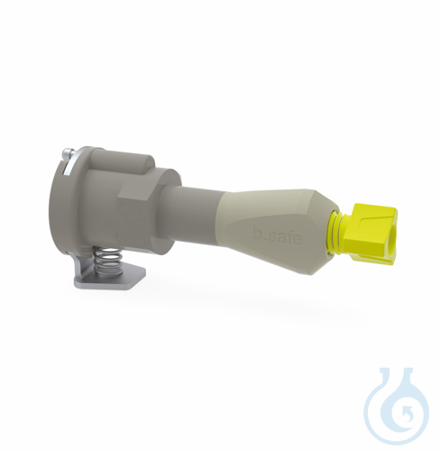 b.safe Coupling Pieces, 1x UNF 1/4'' (f) PP, coupling connection female with