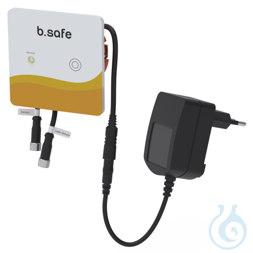 b.safe Mini-Display Leak-Sensor, L 85 x H 85 x T 37 mm Alarm box in plastic hous