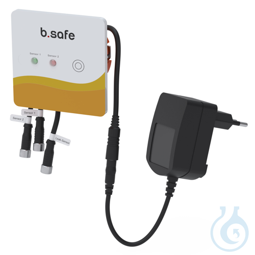 b.safe Mini-Display Leak-Sensor, L 85 x H 85 x T 37 mm Alarm box in plastic hous