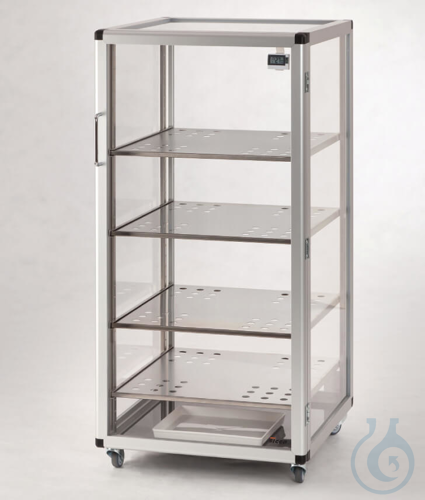 SICCO Maxi 1-Desiccator, B 560 mm x H 1150 mm x T 580 mm ACRYLIC/ALUMINIUM, with