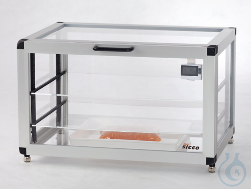 SICCO Star-Desiccator Horizontal, B 525 mm x H 340 mm x T 375 mm ACRYLIC/ALUMINI