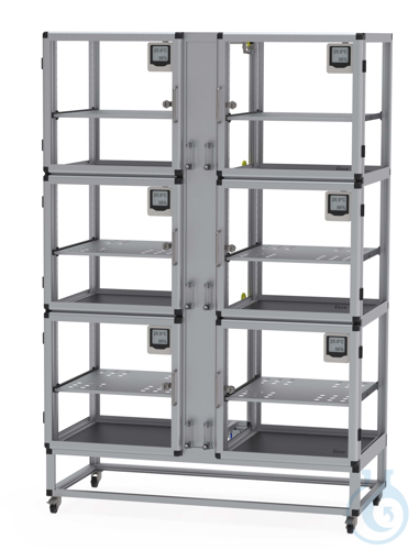 SICCO Super Desiccator Wall, B 1215 mm x H 1870 mm x T 580mm ACRYLIC/ALUMINIUM,