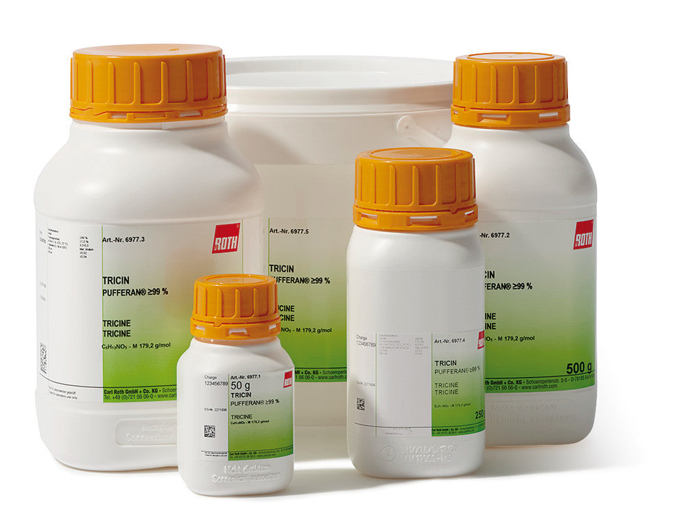 TRICINE, min. 99 %, BioScience Grade, 50 g, plastic - Luminix Health