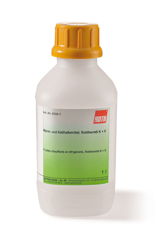 heat. a. cooling medium Rotitherm® K + H, heat stable to +170 °C, 1 l, plastic - Luminix Health
