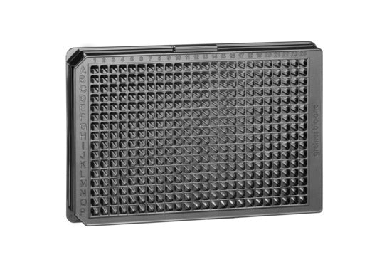 Microplate, 384 well, PS, F-bottom, µCLEAR®, black