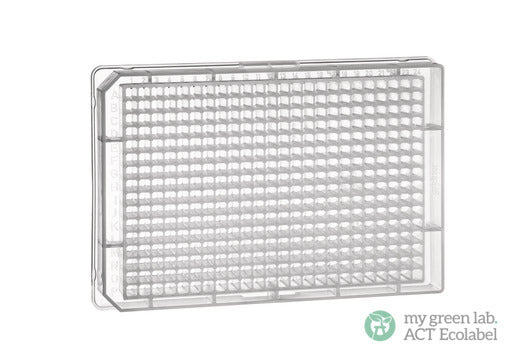 The 384-well microplate, polypropylene (PP), V-bottom, natural, sterile