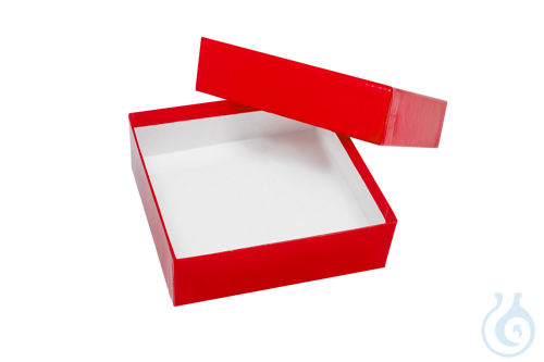 Cardboard box, red, 50 mm, Case / 36 pcs.