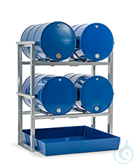 Storage Station, steel sump 4x200 L drum, 1429x1210x1637