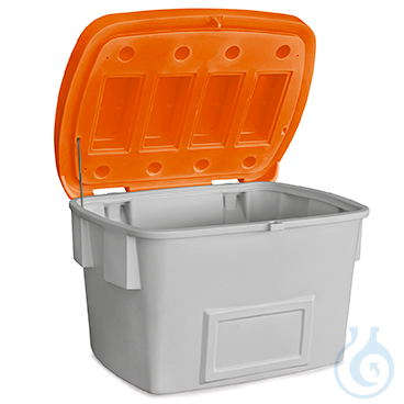 Grit container without dispensing hatch PE orange V=700 L, 1400x1070x930 - Luminix Health