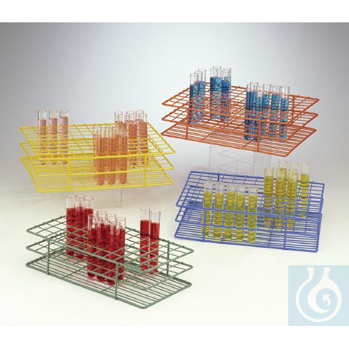 SP Bel-Art Poxygrid Test Tube Rack; For 20-25mmTubes, 80 Places, Blue - Luminix Health