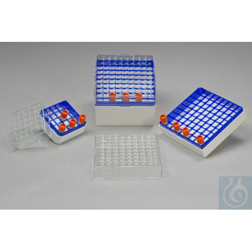 SP Bel-Art ProCulture Cryogenic Vial Storage Box; 81 Places, For 1.2-2.0ml Vials - Luminix Health