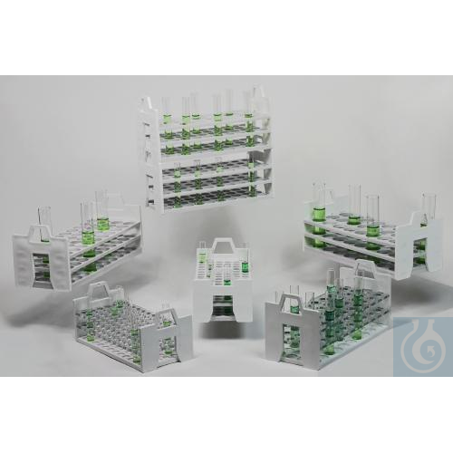SP Bel-Art Stack Rack Test Tube Rack; For 13-16mmTubes, 40 Places, Polypropylene - Luminix Health