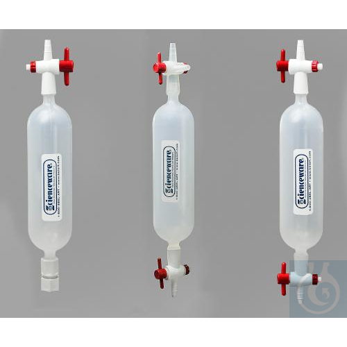 SP Bel-Art Polypropylene Gas Sampling Bulb withStopcock End and 3-Way Stopcock - Luminix Health