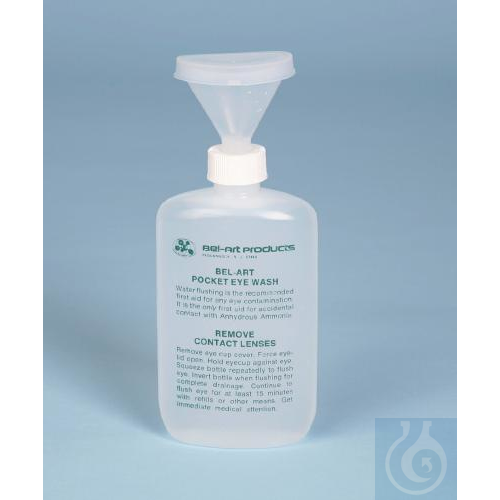 SP Bel-Art Pocket-Size Emergency Eye Wash Bottle;120ml, Polyethylene - Luminix Health