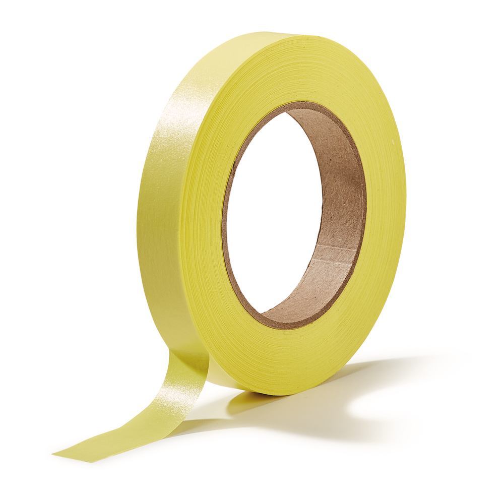 Roti®-Tape-marking tapes, yellow, L 55 m, W 19.1 mm, inner-Ø 7.62 cm, 1 roll(s) - Luminix Health