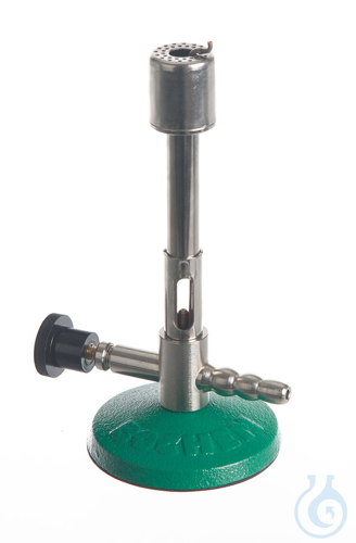 Bunsen burner f. natural gas, w. needle, valve, DIN 30665 - Luminix Health