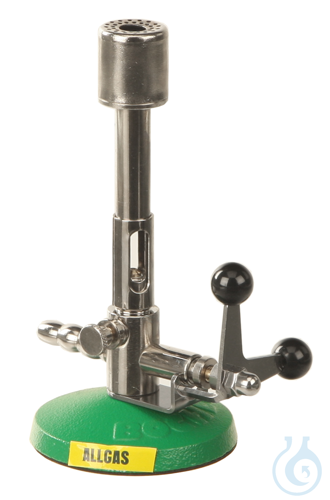 Multi gas burner BUNSEN with stopcock, 1300°C - Luminix Health