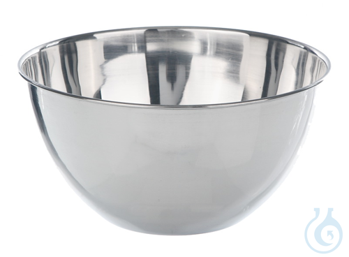 Bowl 18/10 steel, flat bottom, 2000ml - Luminix Health
