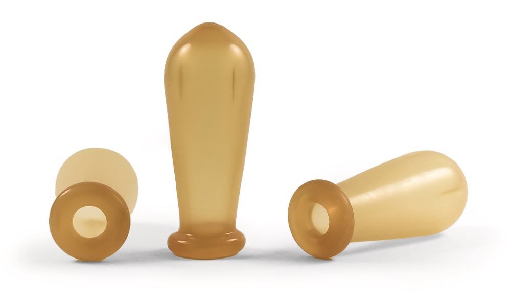 Suction cup f. past./grad./volum. pip., transparent, rubber/latex, <2 ml - Luminix Health