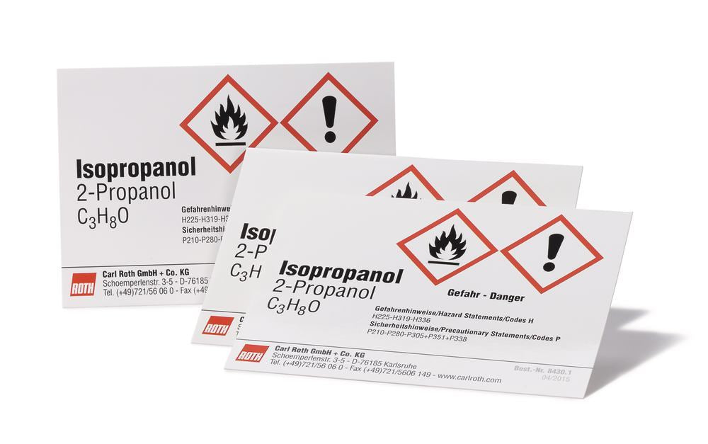 Sekuroka®-labels, imprint, Isopropyl, 10 unit(s) - Luminix Health