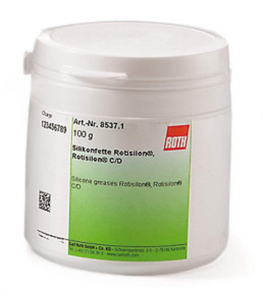 Rotisilon® C/D silicone grease, for normal vacuum, from -40 to +200 °C, 100 g - Luminix Health