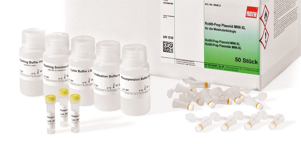 ROTI®Prep Plasmid MINI-XL, 250 preparations, for molecular biology, cardboard - Luminix Health