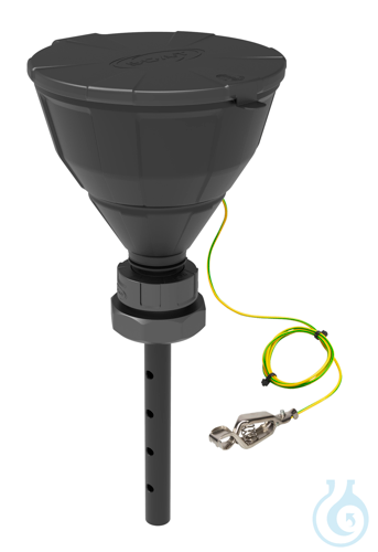 Funnel ''ARNOLD'', ball-valve, V2.0, S70/71, electrostatic conductive