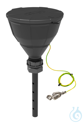 Funnel ''ARNOLD'', ball-valve, V2.0, S50, electrostatic conductive