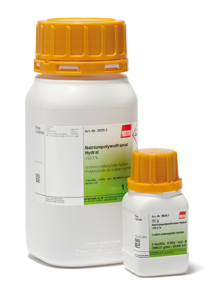 Sodium polytungstate hydrate, min. 99,9 %, 50 g, plastic - Luminix Health