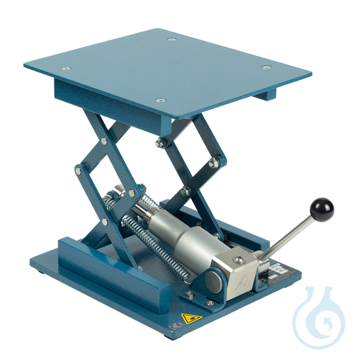 Hydraulic Laboratory Jack - 300 x 300 mm - powder coated - with anti-sag and ant - Luminix Health