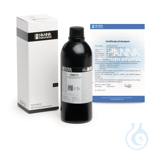 13.000 pH Value @ 25°C, (1) 500 mL bottle - Luminix Health